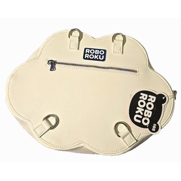 Kawaii Cutie Cloud Ita Bag Crossbody White Rainbow Zipper Robo Roku Brand NEW - Picture 4 of 16